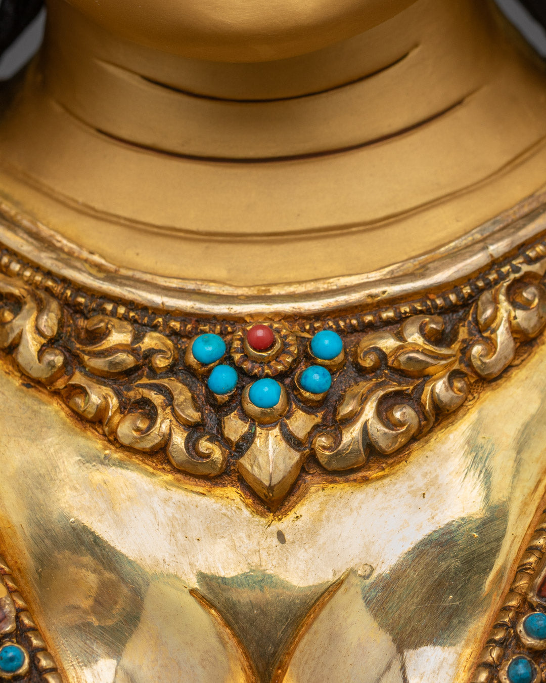 Beautifully Hand-carved Green Tara Sculpture