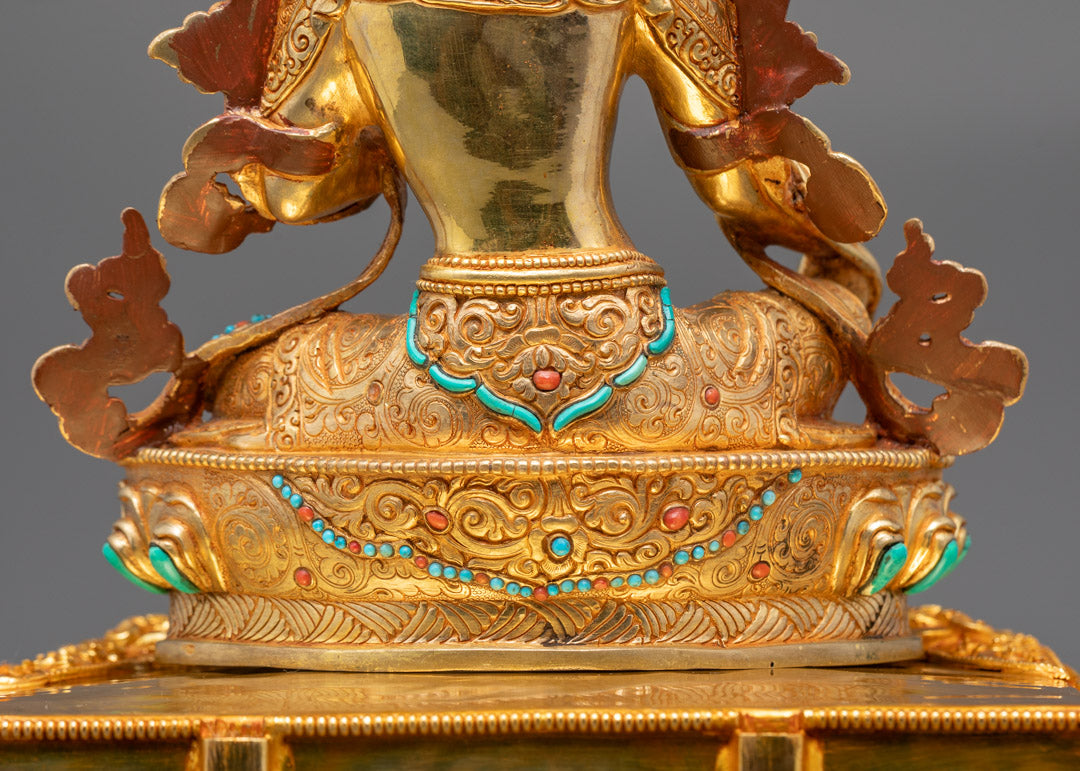 Handmade Premium Green Tara Sculpture | Buddhist Goddess of Compassion