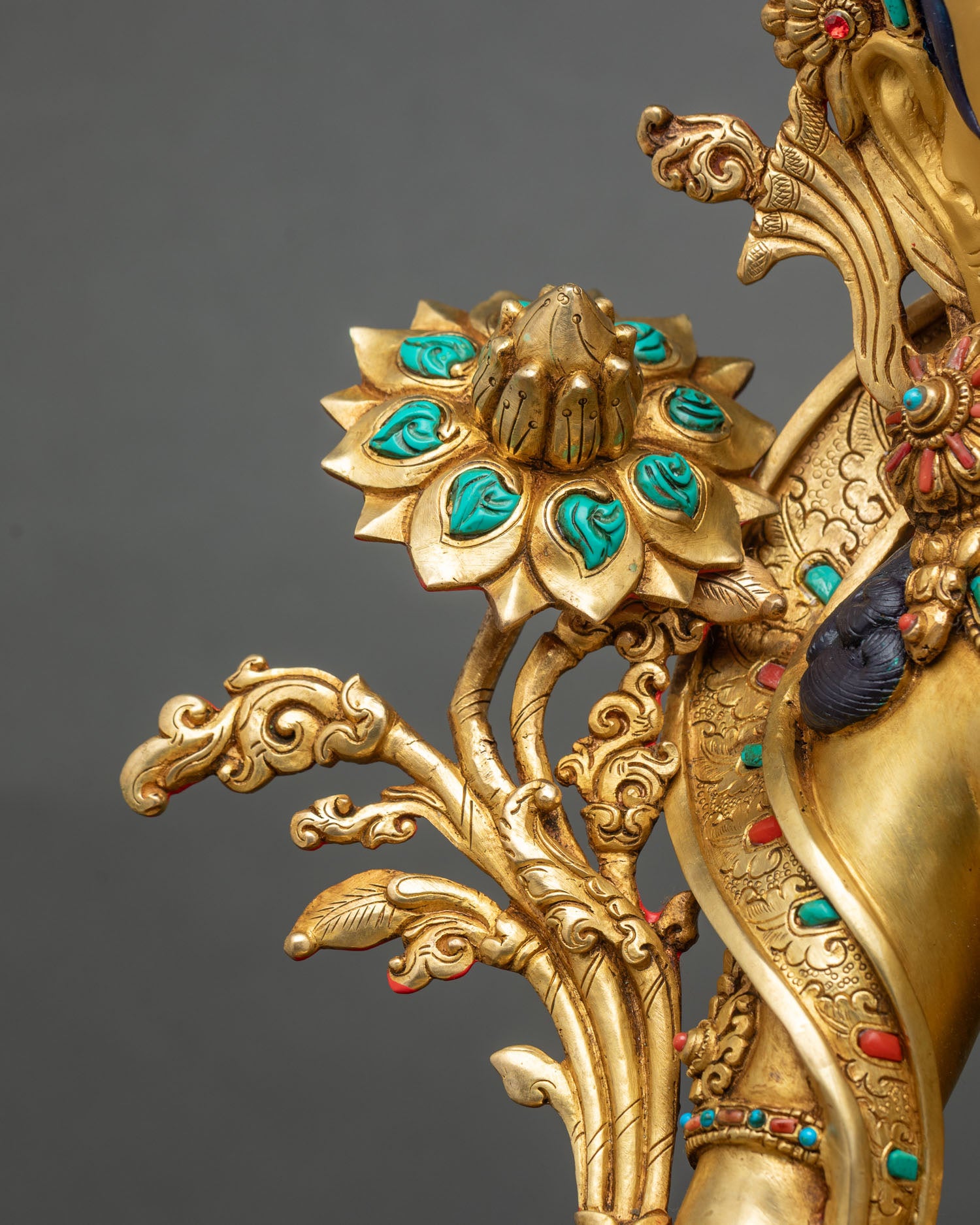 Tibetan Green Tara Sculpture | Handcrafted in Nepal