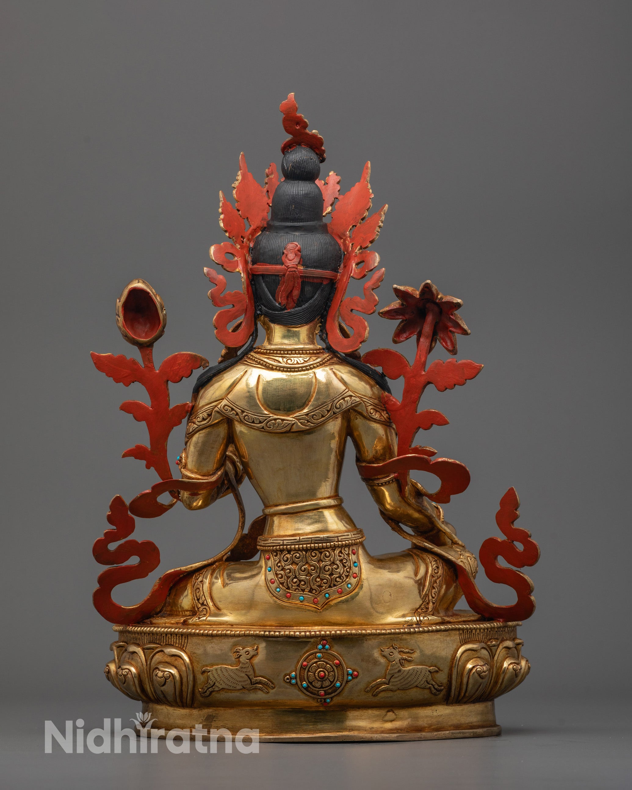 Green Tara Statue | Handcrafted Buddhist Goddess Figurine