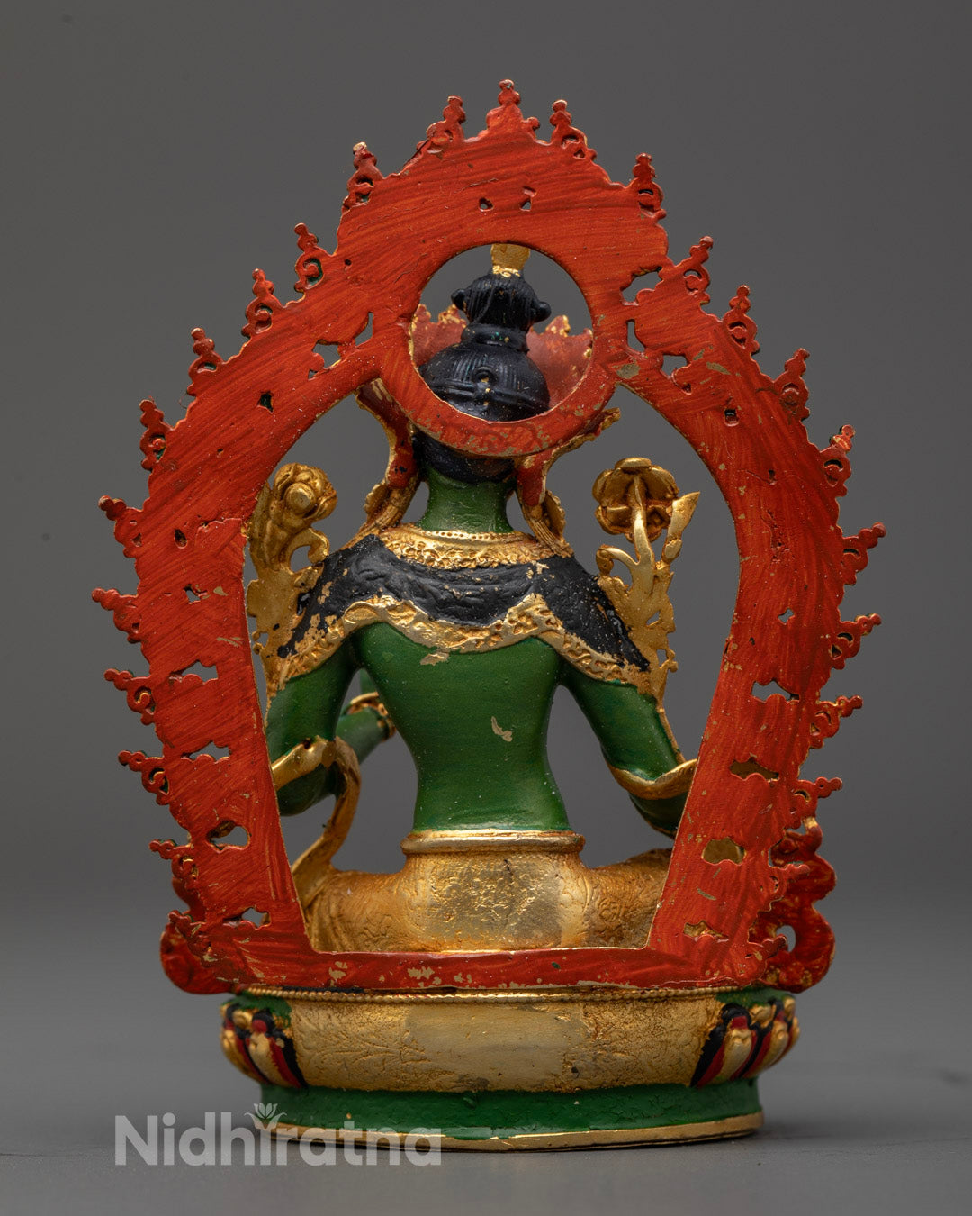 Green-Hued Mother Tara Statue | Machine Made Buddhist Statue