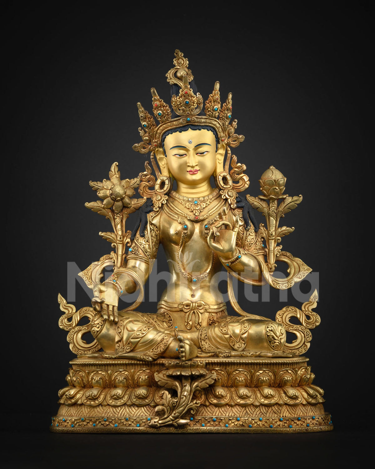Luxurious Green Tara Statue: A Masterpiece for Spiritual Practitioners