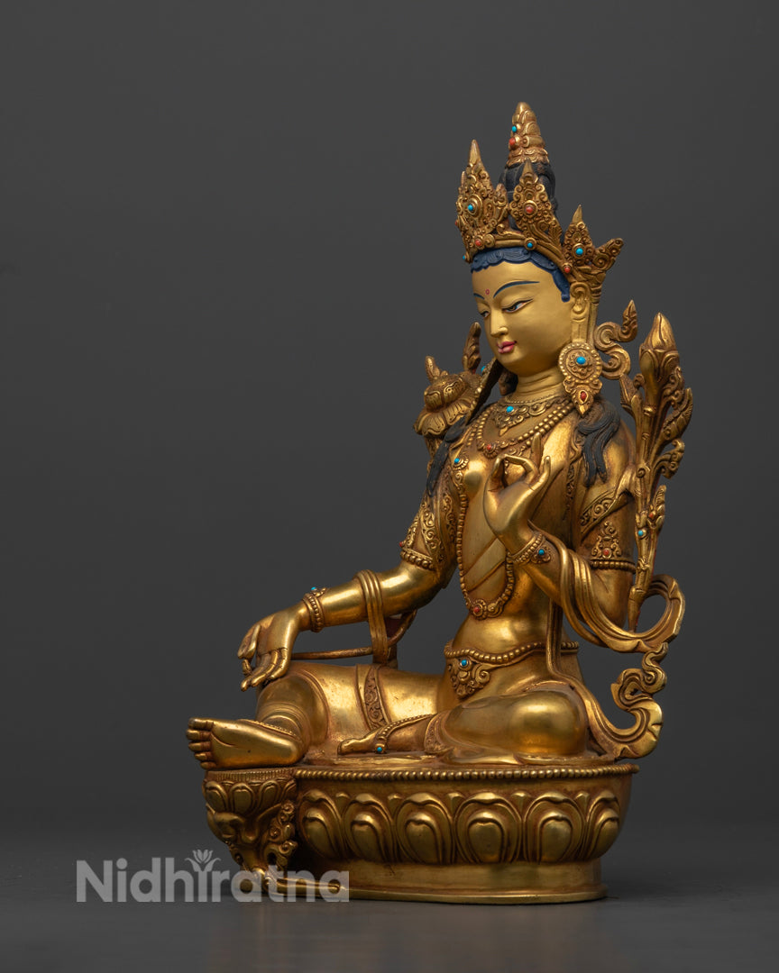 Divine Green Tara Statue | Sacred Art for Mindfulness