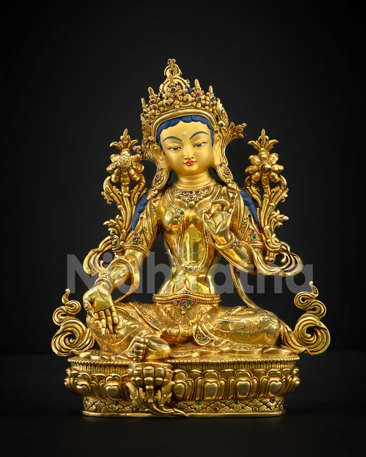 Finest Green Tara Statue – Collector's Grade Buddhist Sculpture
