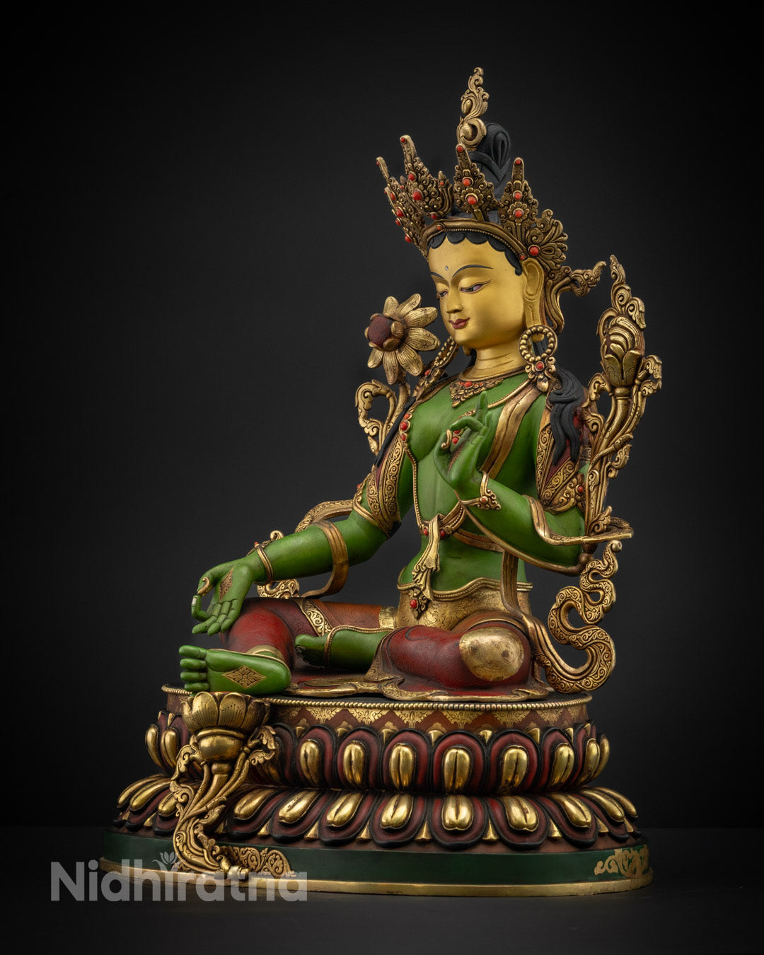 Green Tara Statue | Buddhist Symbol of Enlightenment