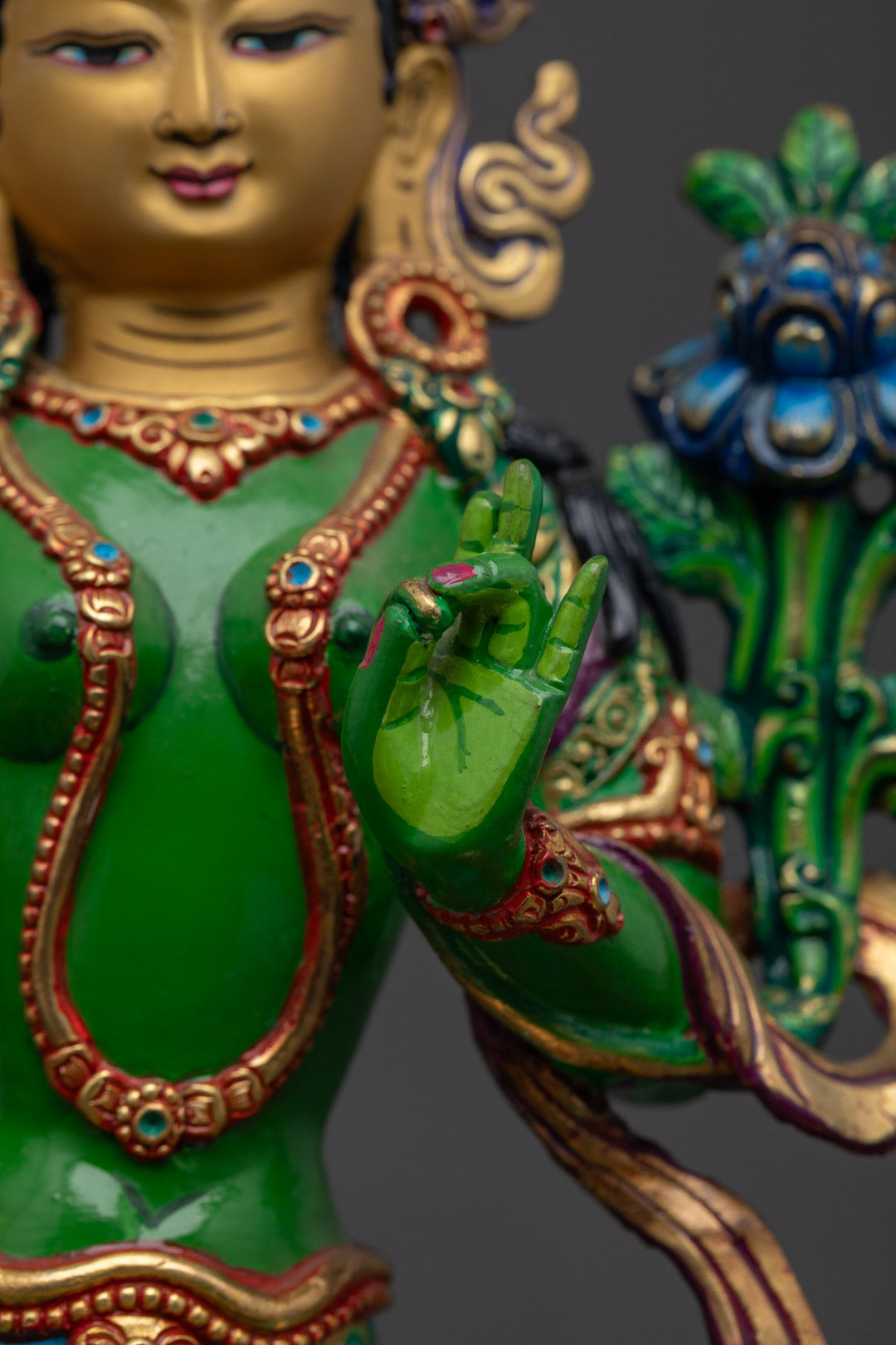 Green Tara Dolma Statue | Goddess in the Buddhist Pantheon