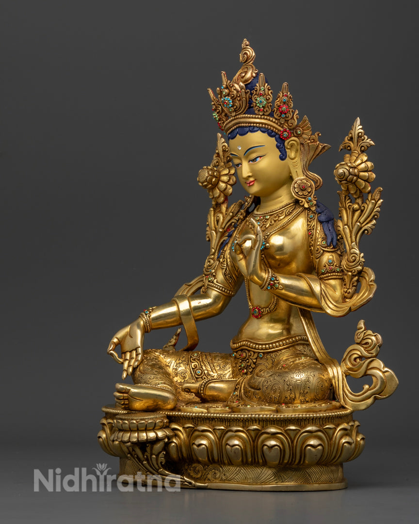 Green Tara Statue | Green Tara Goddess | ārya-tārā | Buddha Tara | buddhist tara statue