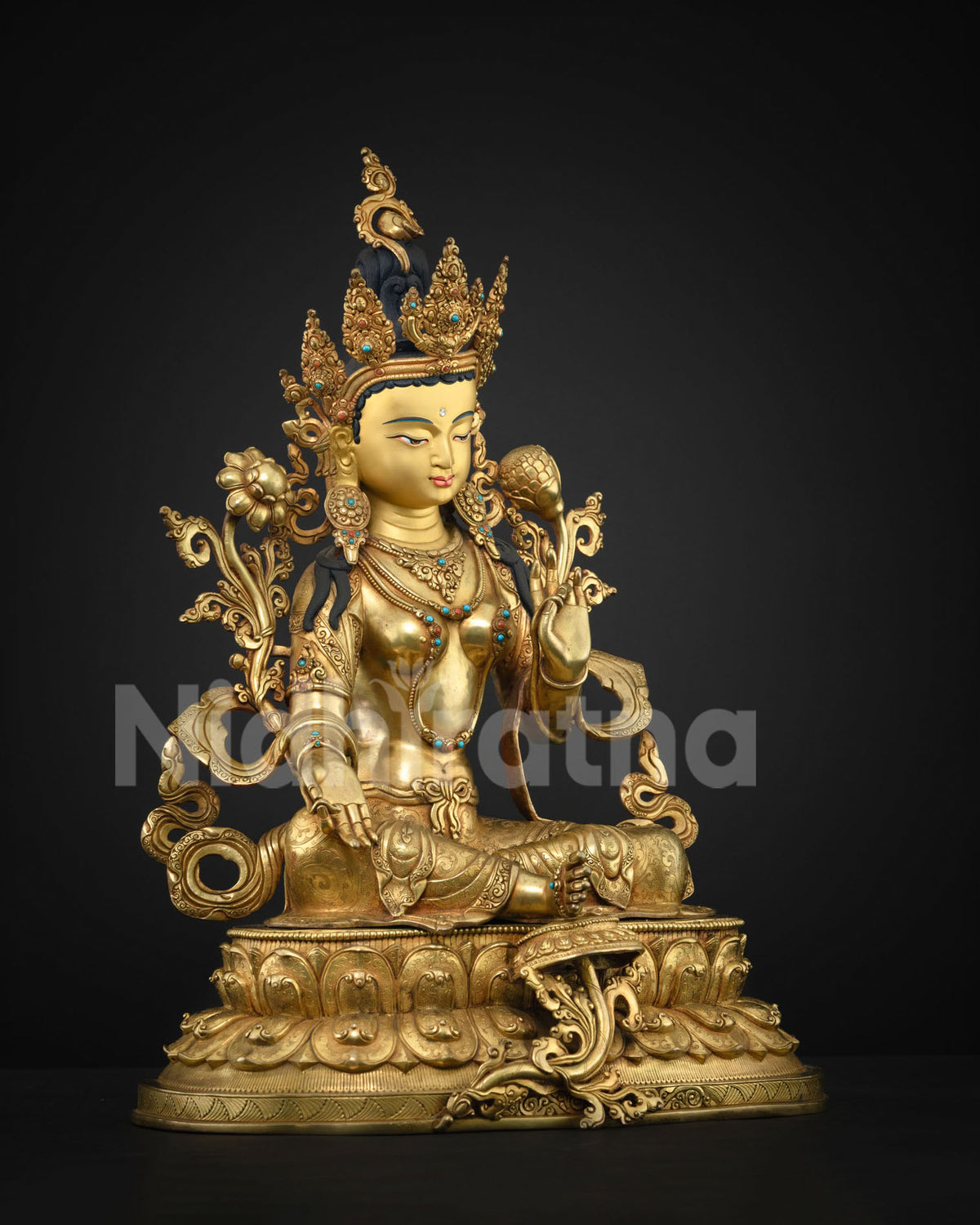 Green Tara Statue: Compassion & Healing