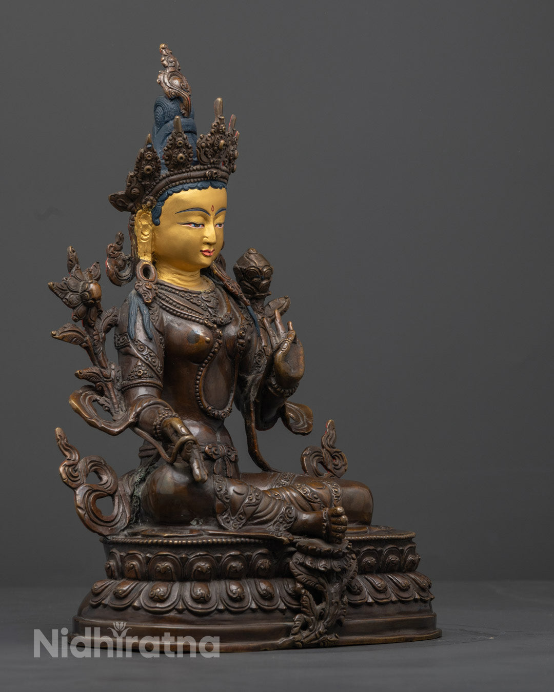 Green Arya Tara Statue | Tibetan Buddhism