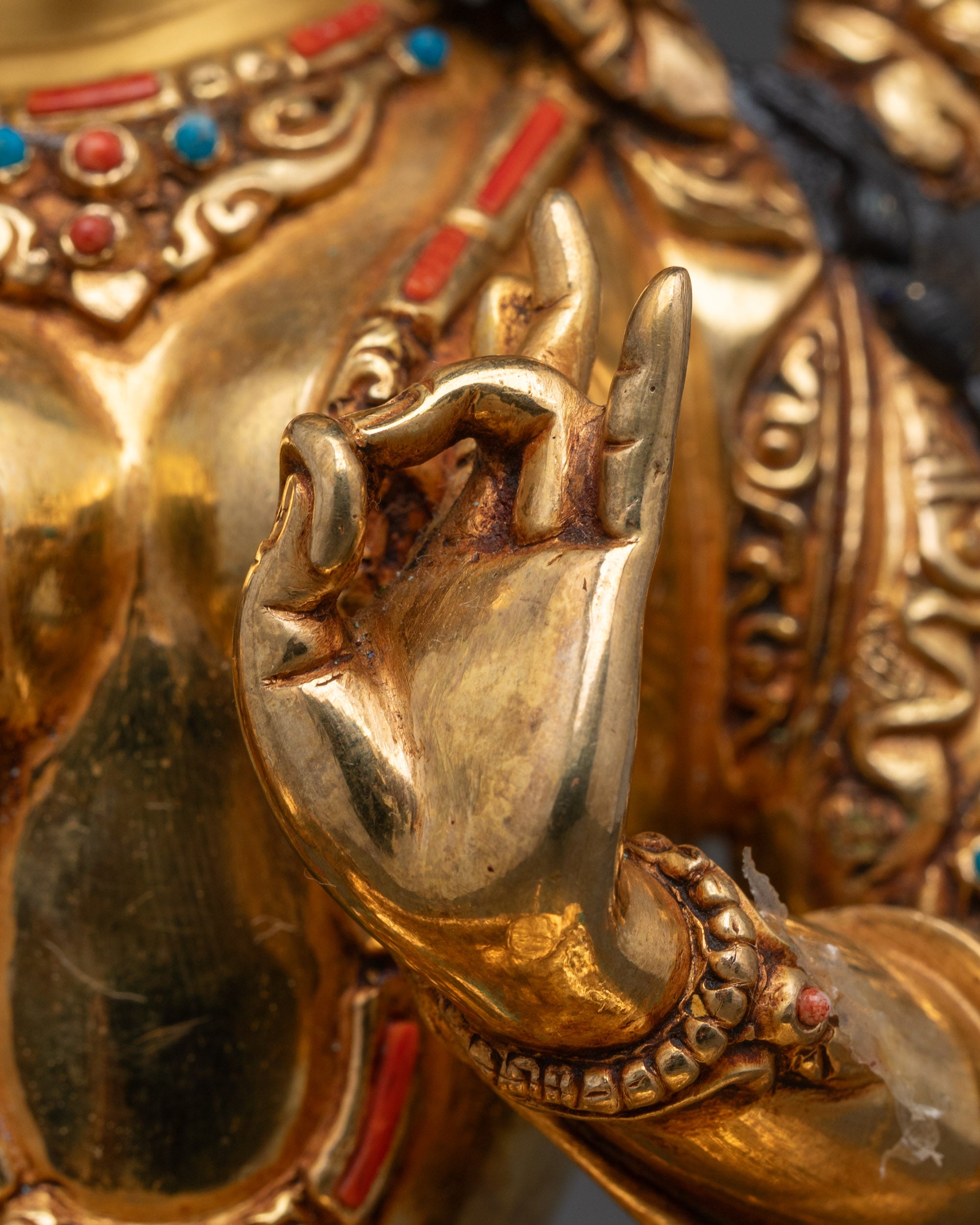 Nepalese Green Tara Statue | Handmade Buddhist Meditation Decor