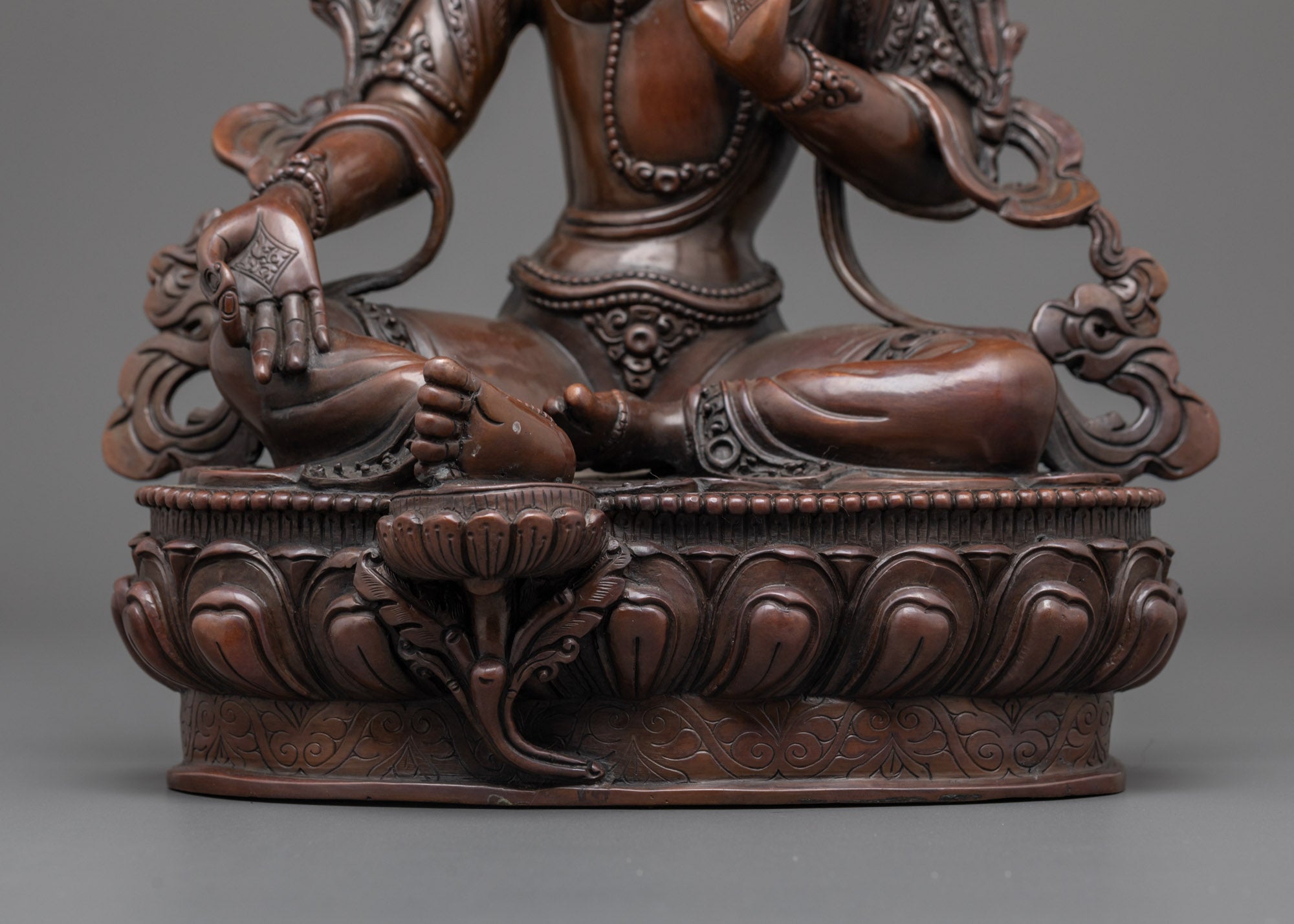 Mystical Oxidized Green Tara Statue | Timeless Tibetan Deity