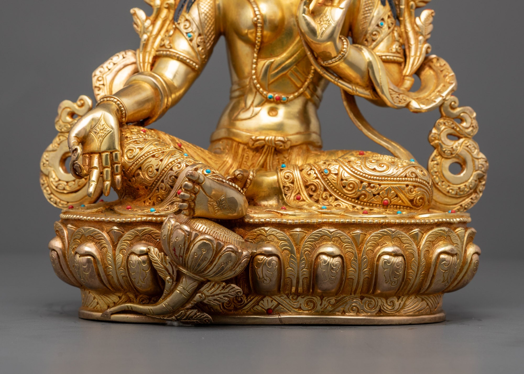 Traditional Green Tara Statue | Nepalese Artisan Crafted Spiritual Art