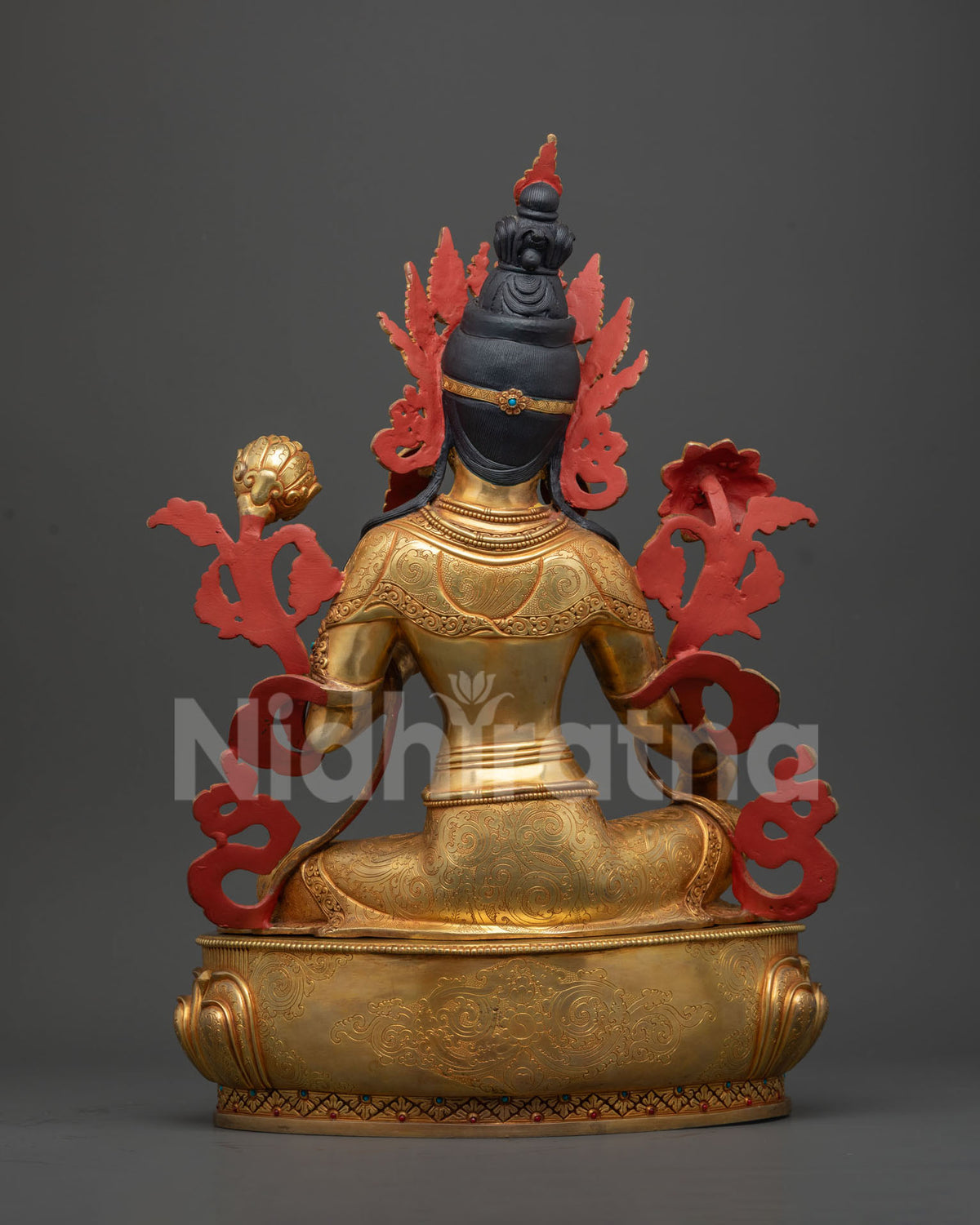 Hand-Carved Jetsun Dolma Statue from Nepal – Goddess of Compassion