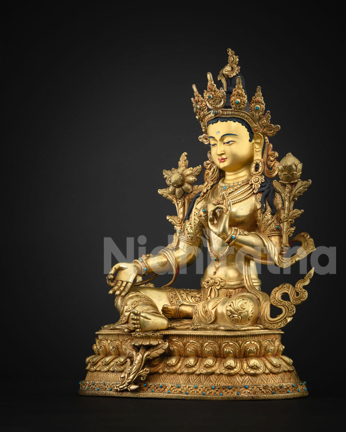 Luxurious Green Tara Statue: A Masterpiece for Spiritual Practitioners