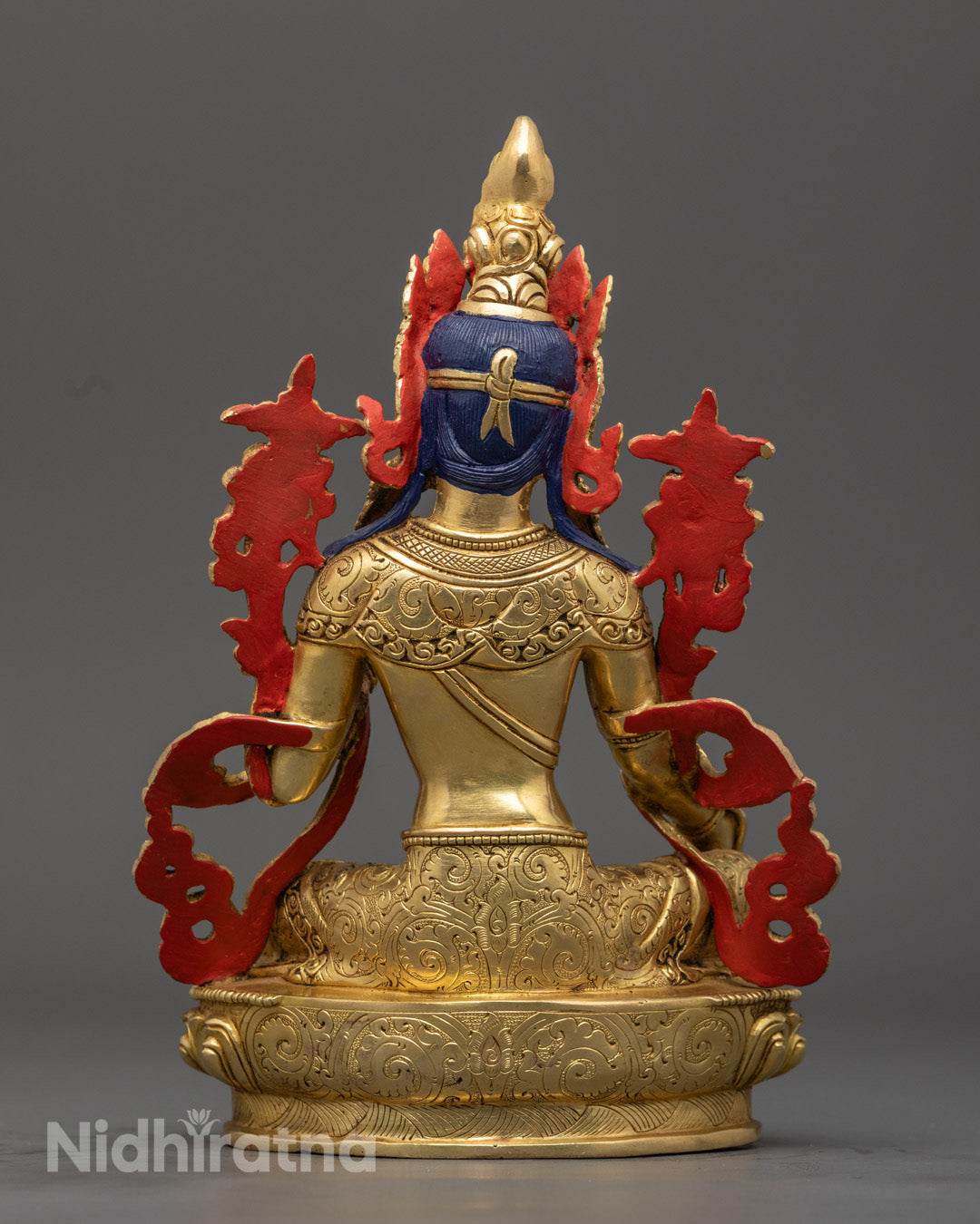 Sacred Green Tara Statue | Handmade Buddhist Goddess