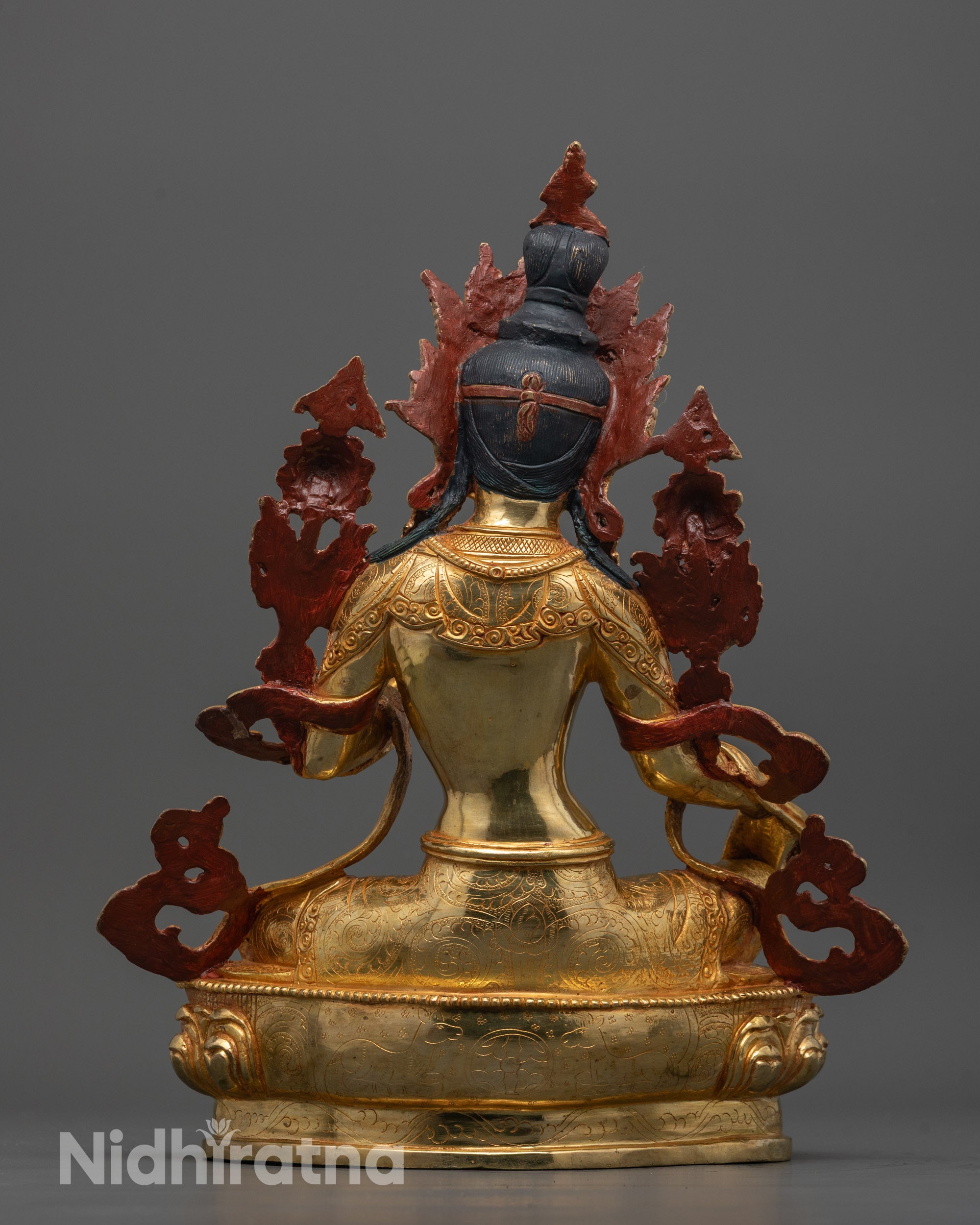 Green Tara Statue | Nepal Artisan Hand-Carved Buddhist Sculpture