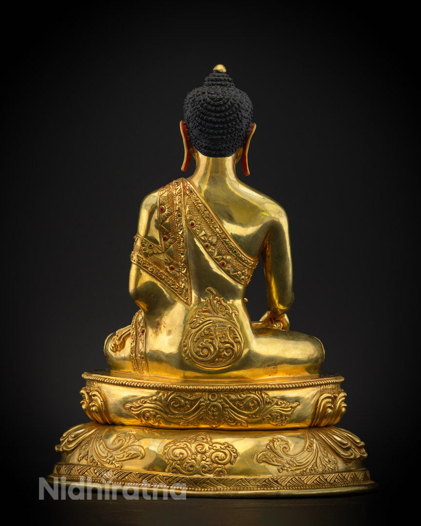 Masterpiece Shakyamuni Buddha Statue | Traditional Himalayan Art Nepal
