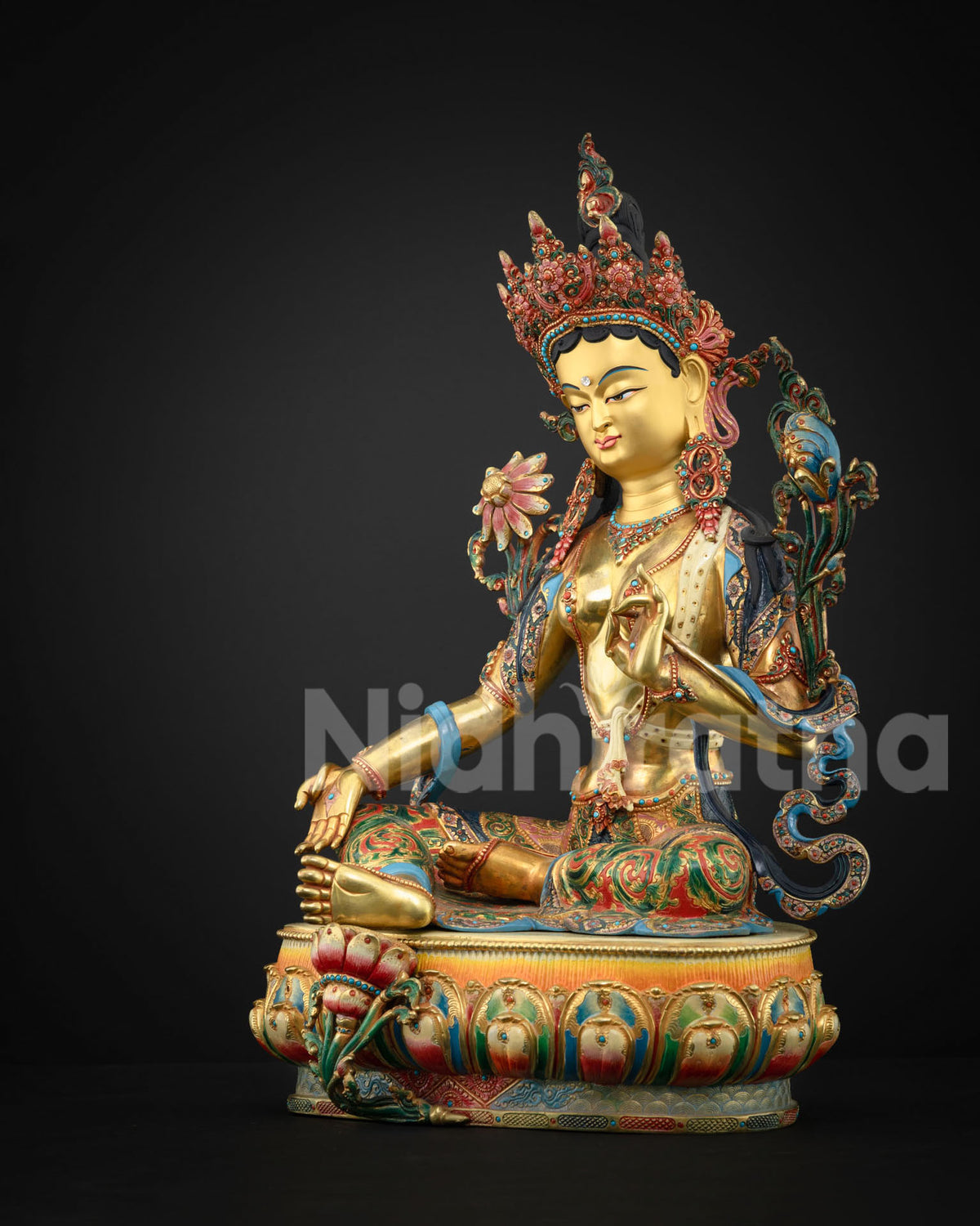 Green Tara Statue: Invoke Healing & Compassion