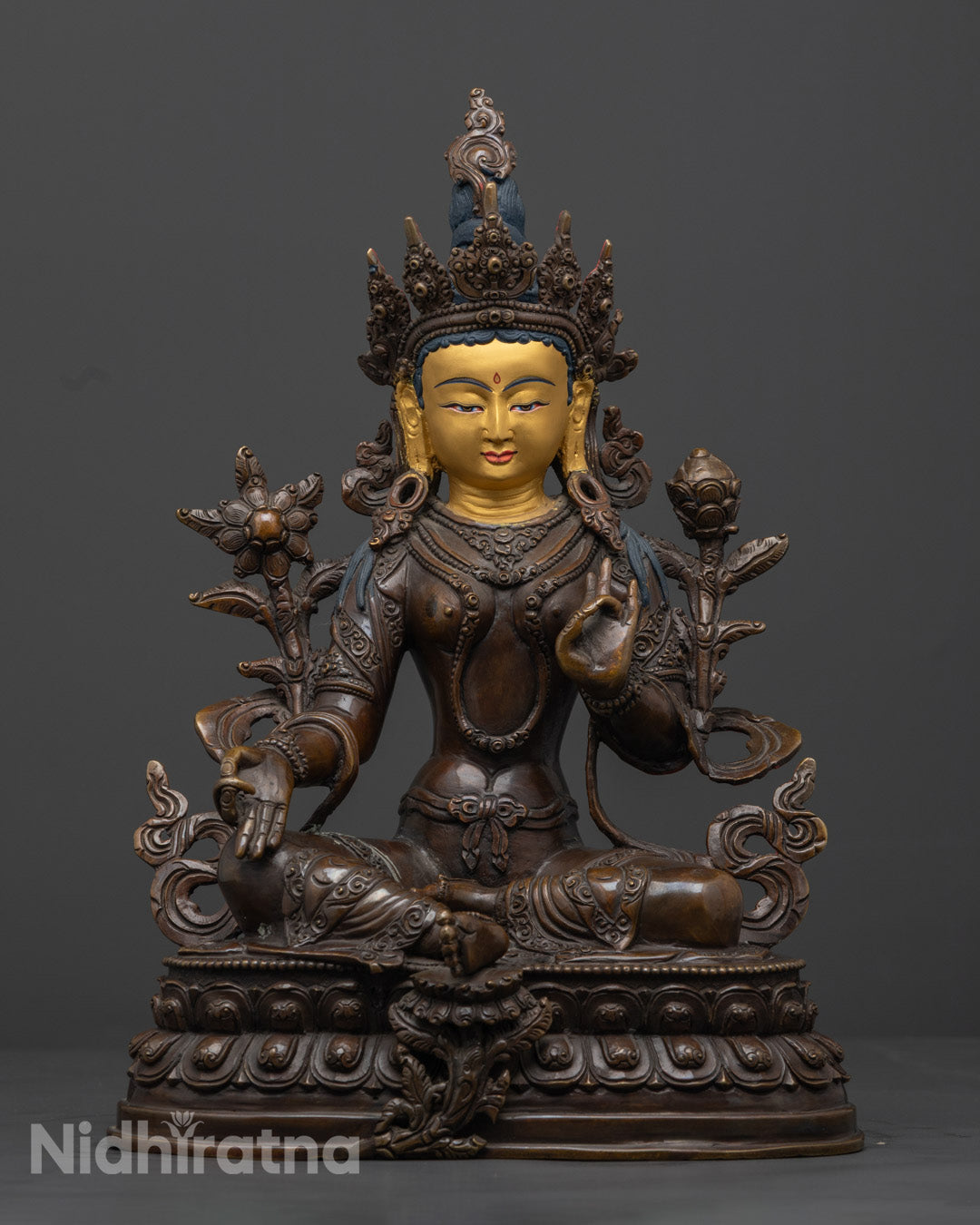 Green Arya Tara Statue | Tibetan Buddhism