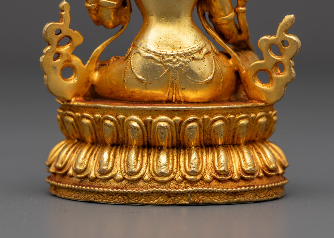 Traditional Green Tara Statue | Tibetan Buddhist Artwork