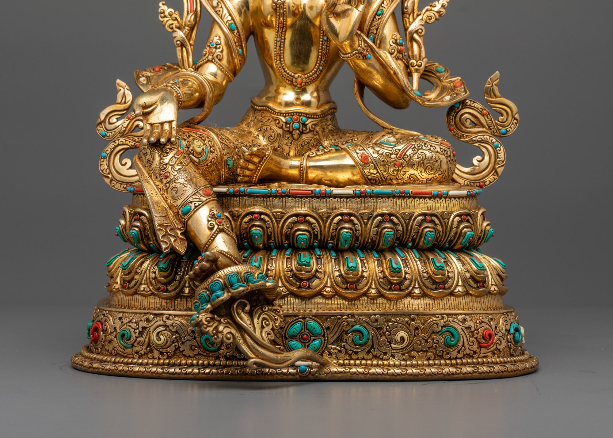 Green Tara Statue | Traditional Lost Wax Crafted Buddhist Sculpture