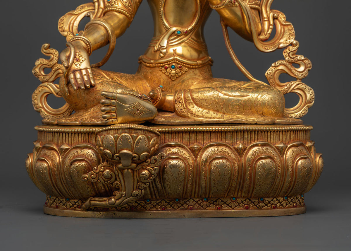 Hand-Carved Jetsun Dolma Statue from Nepal – Goddess of Compassion