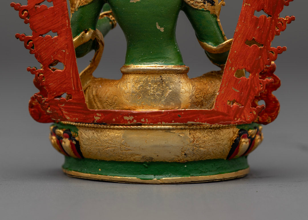Green-Hued Mother Tara Statue | Machine Made Buddhist Statue