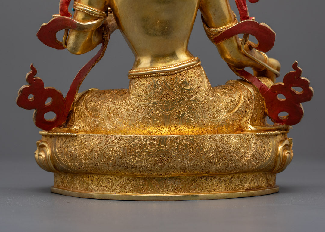 Exquisite Green Tara Buddha Statue