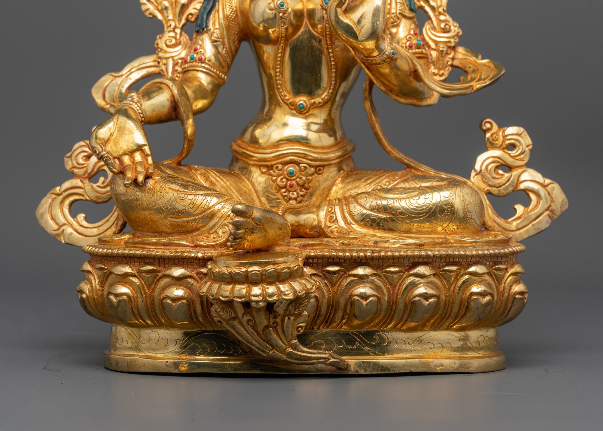 Green Tara Statue | Nepal Artisan Hand-Carved Buddhist Sculpture