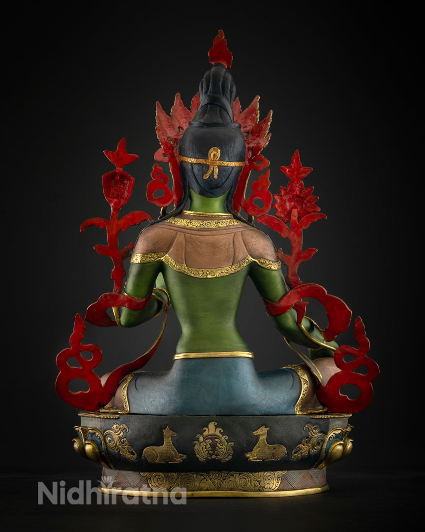 Buddhist Green Tara Statue | Handmade Tara Statue
