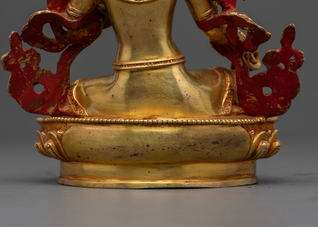 Tibetan Buddhist Green Tara Statue | Female Buddha Statue