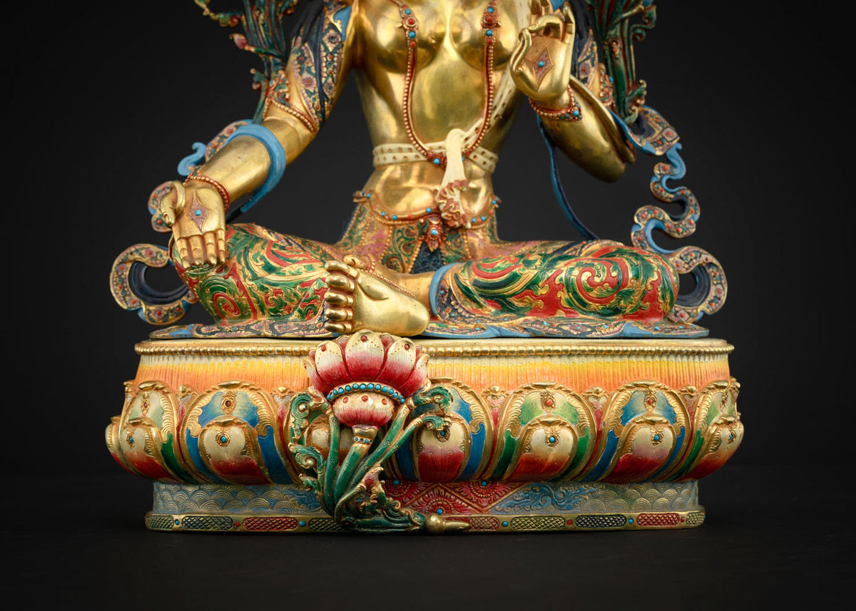 Green Tara Statue: Invoke Healing & Compassion
