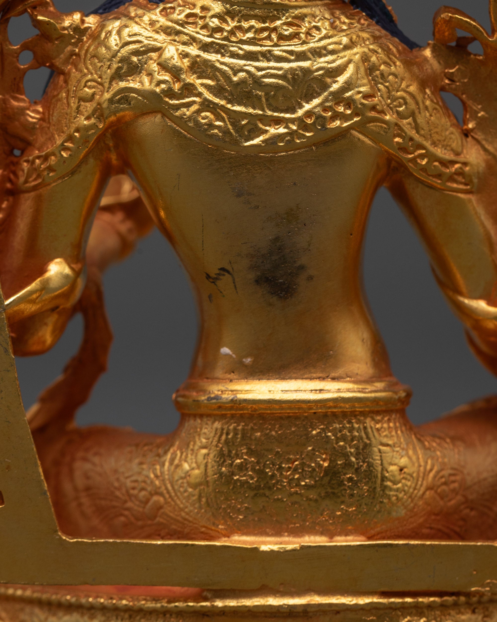 Green Tara Statue Machine-Made with Fine Detailing