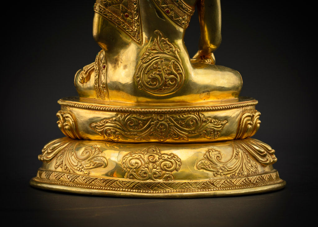 Masterpiece Shakyamuni Buddha Statue | Traditional Himalayan Art Nepal
