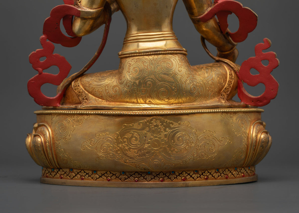 Hand-Carved Jetsun Dolma Statue from Nepal – Goddess of Compassion