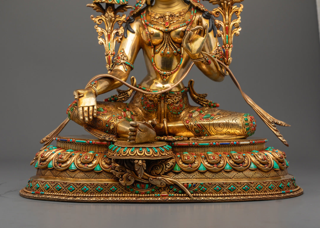 Mother Green Tara Sculpture | Mother of All Buddhas