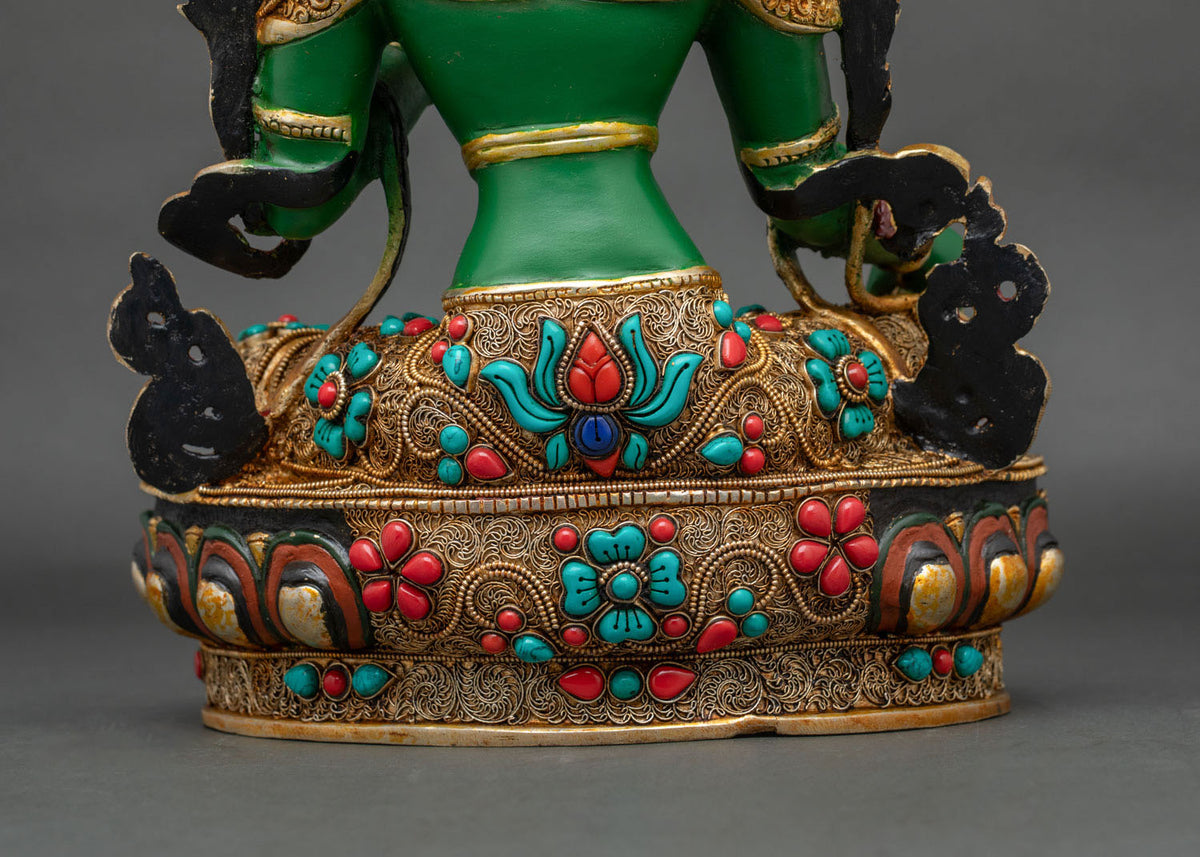 Green Tara Statue | Goddess of Compassion and Action