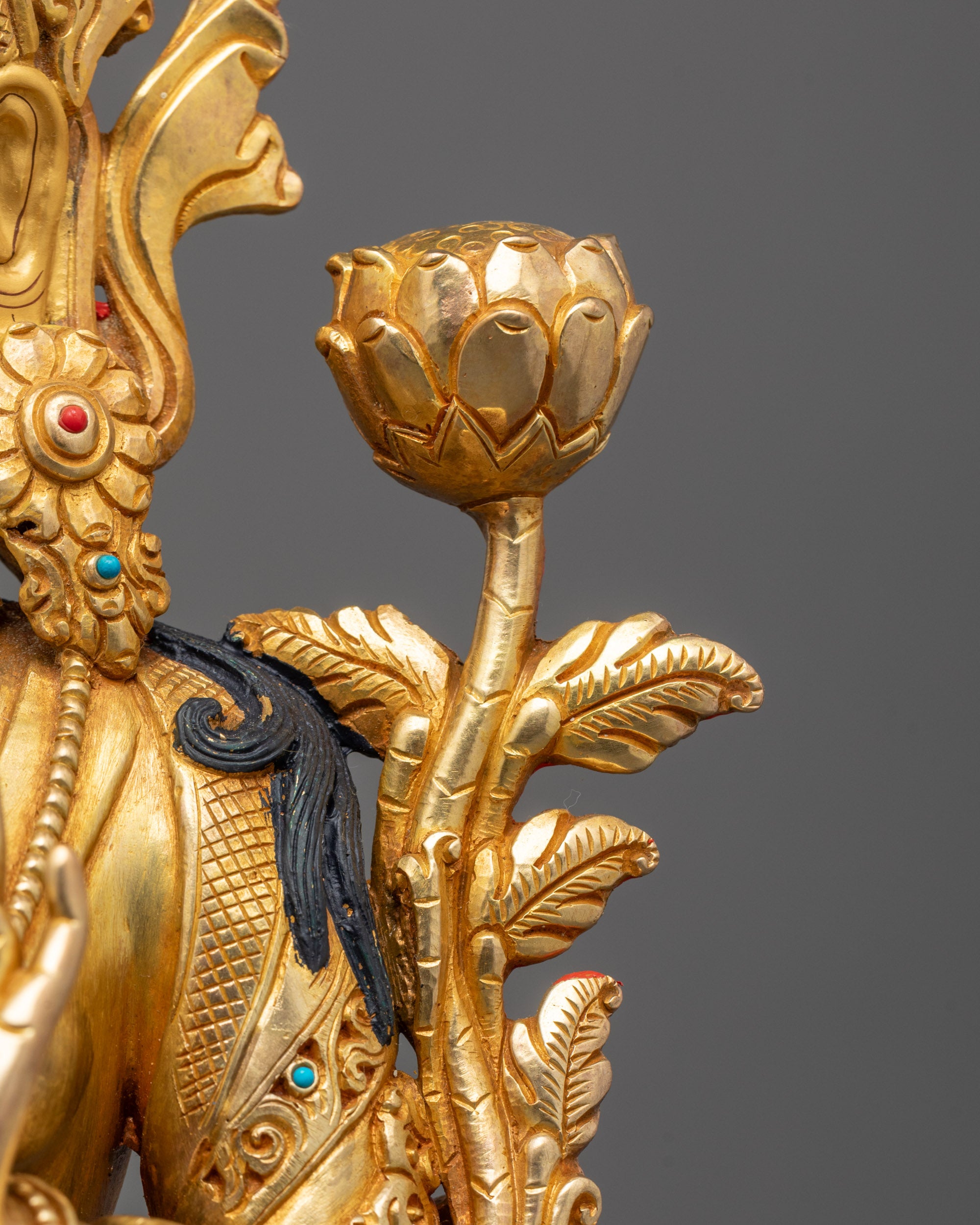 Traditional Green Tara Statue | Nepalese Artisan Crafted Spiritual Art