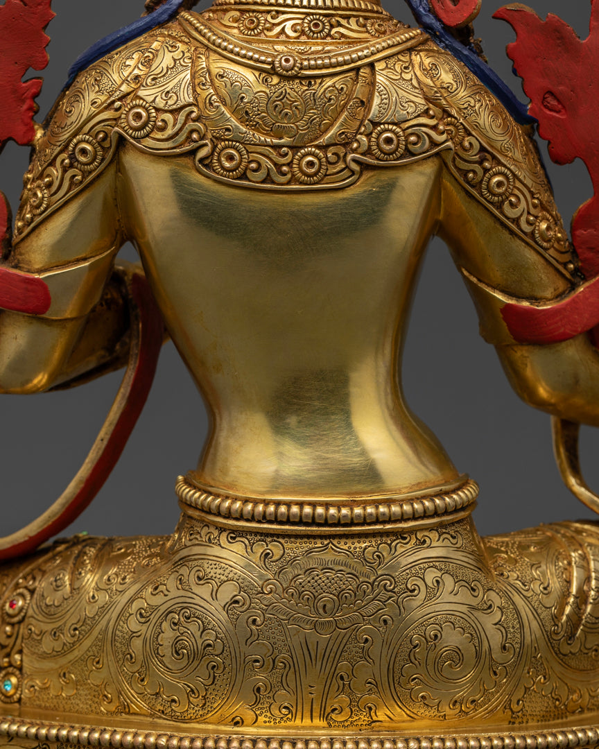 Buddhist Green Tara Statue | Goddess Tara Pure Land Statue