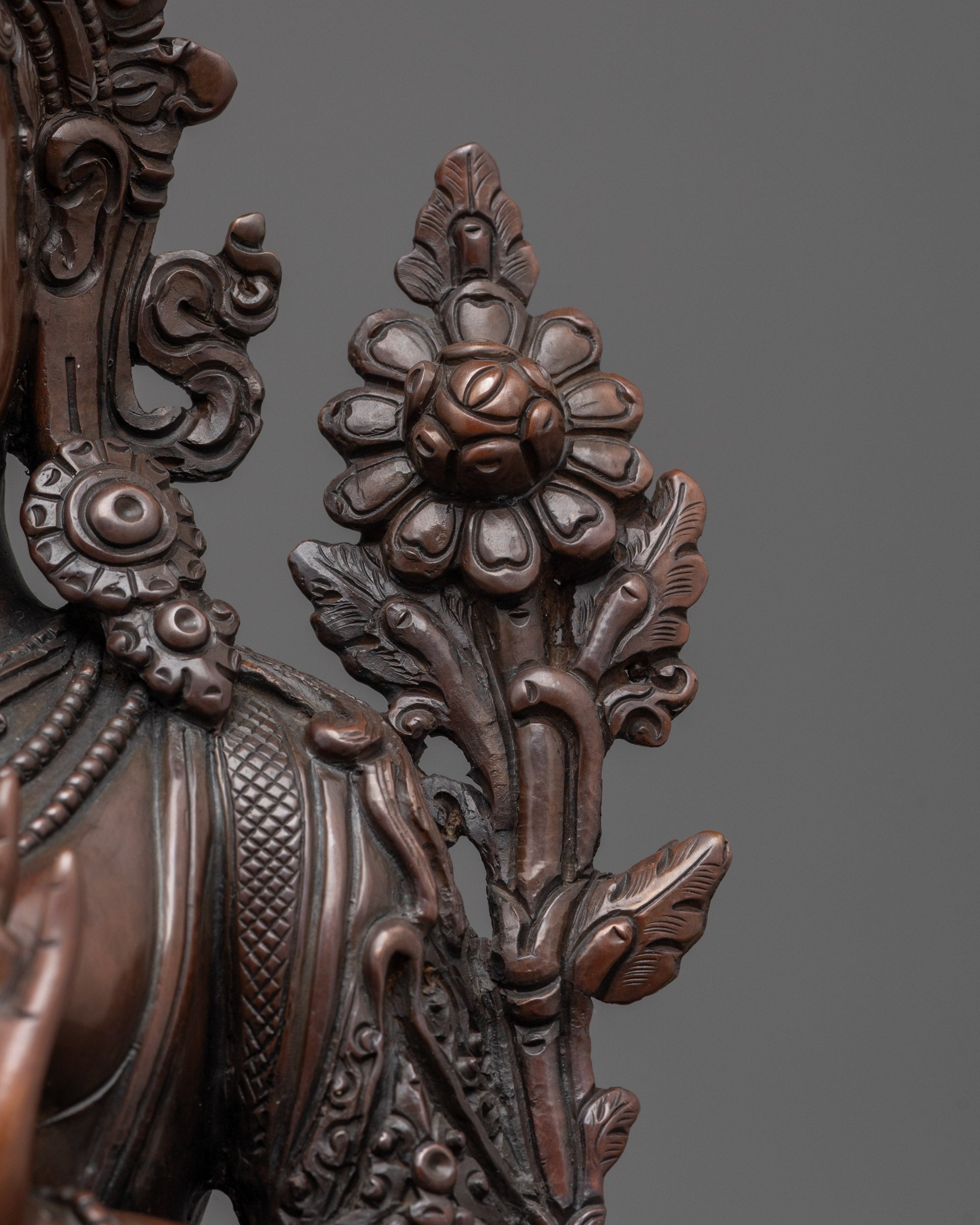 Mystical Oxidized Green Tara Statue | Timeless Tibetan Deity