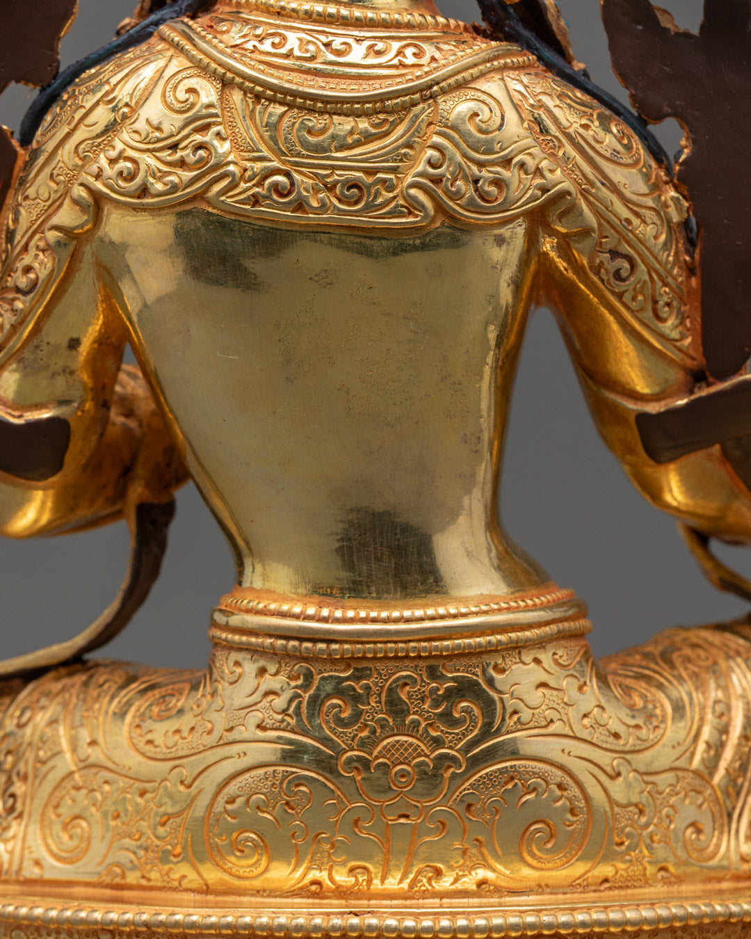 Buddhist Green Tara Statue | Nepalese Hand-Carved Art