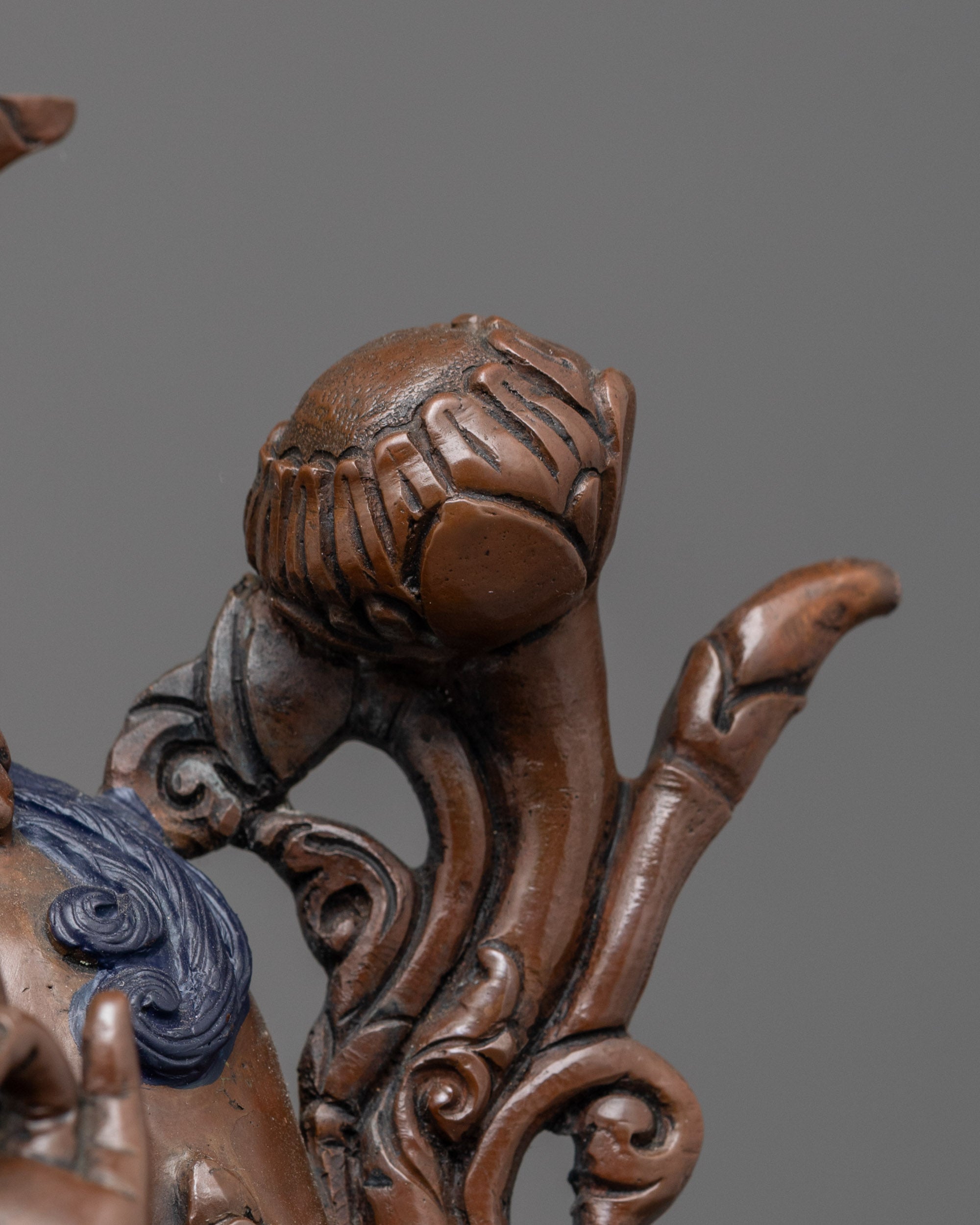 Goddess Oxidized Green Tara Statue | Handmade Syamatara Figurine