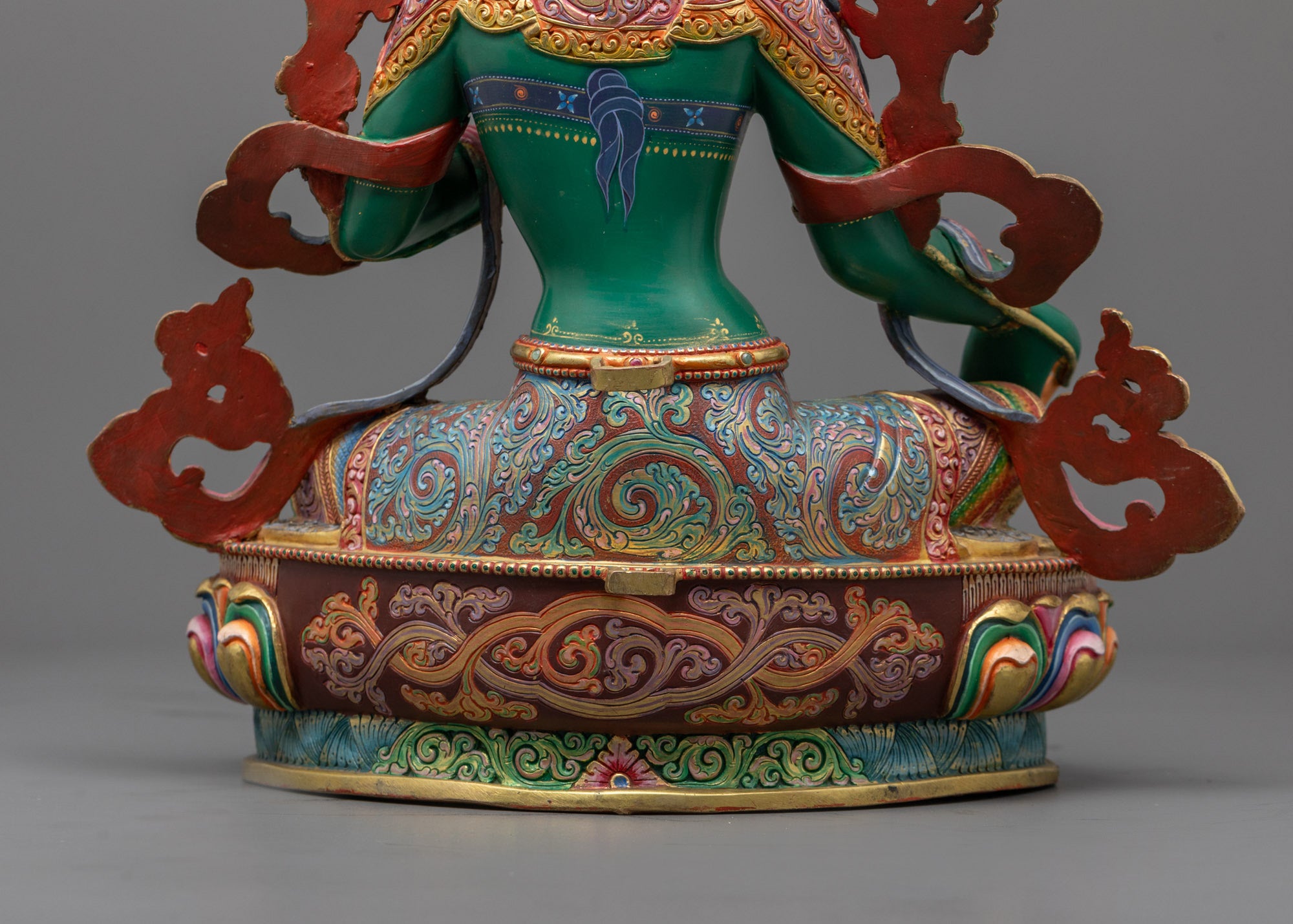 Premium Green Tara Statue for Spiritual Wellness and Fear Removal