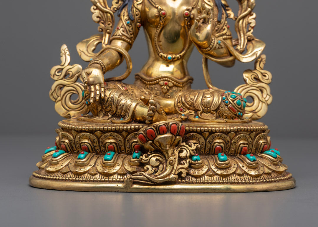 Green Tara Buddhist Statue | Traditional Handcrafted Nepal Art