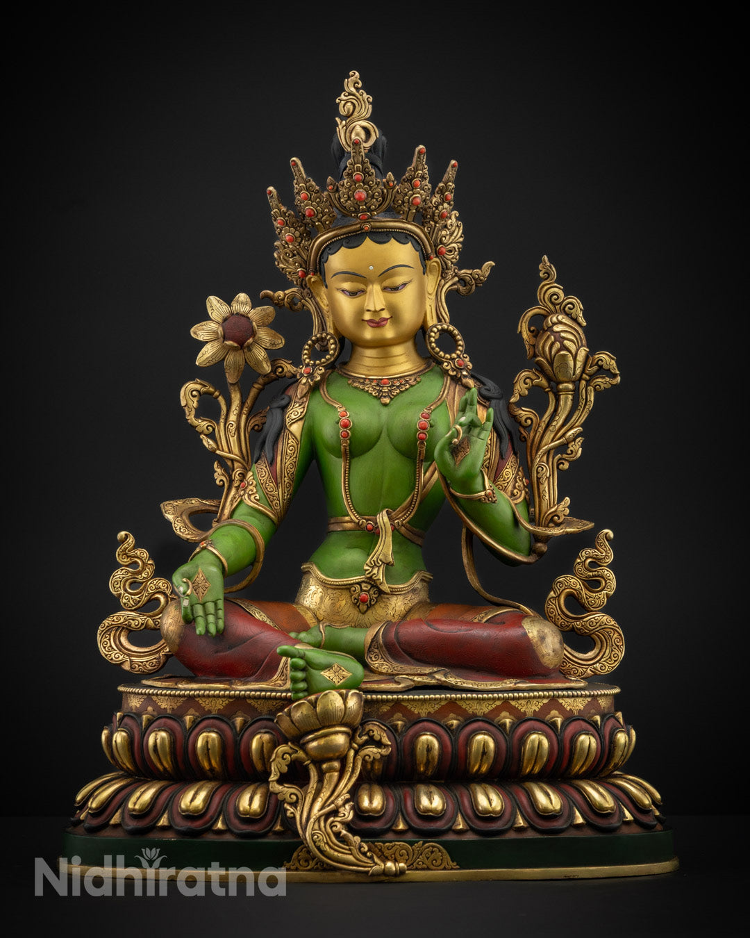 Green Tara Statue | Buddhist Symbol of Enlightenment