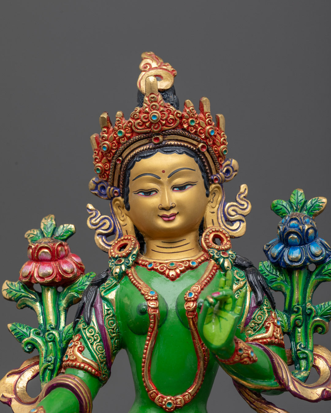 Green Tara Dolma Statue | Goddess in the Buddhist Pantheon