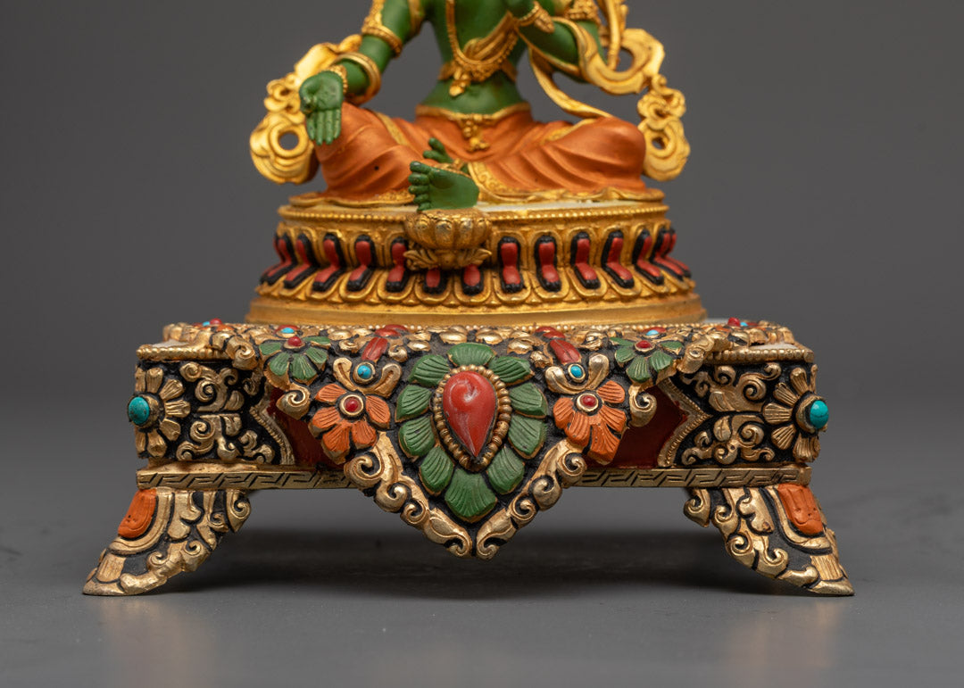 Arya Tara Green Tara Idol Statue | Bodhisattva Figurine