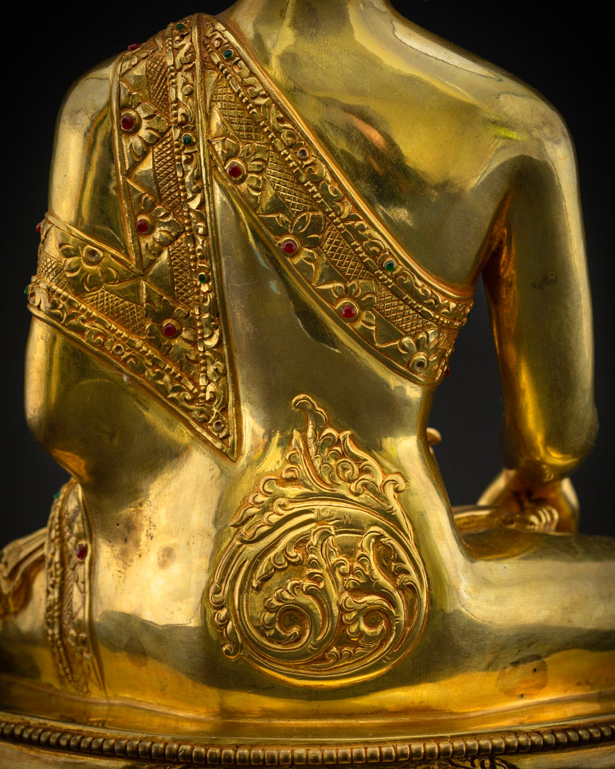 Masterpiece Shakyamuni Buddha Statue | Traditional Himalayan Art Nepal