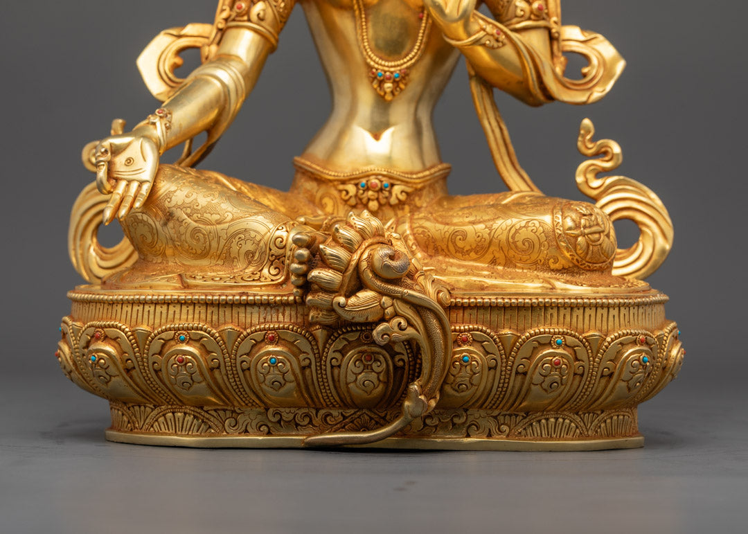 Nepalese Green Tara Statue | Spiritual Home Decor
