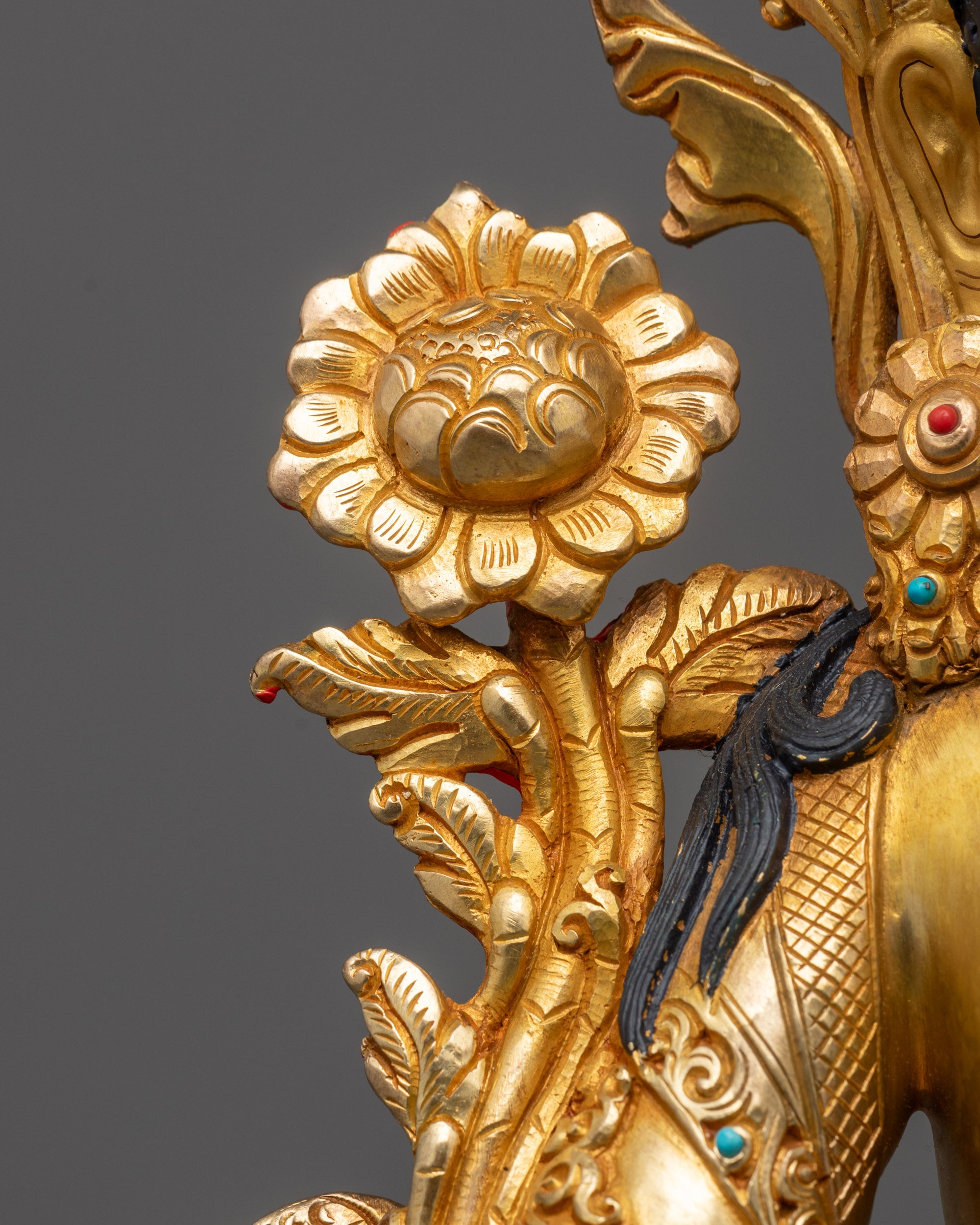 Traditional Green Tara Statue | Nepalese Artisan Crafted Spiritual Art